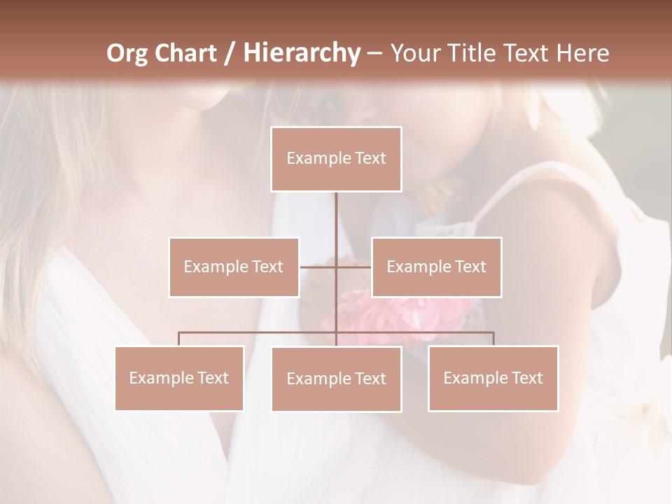 At Camera Bride Blonde PowerPoint Template