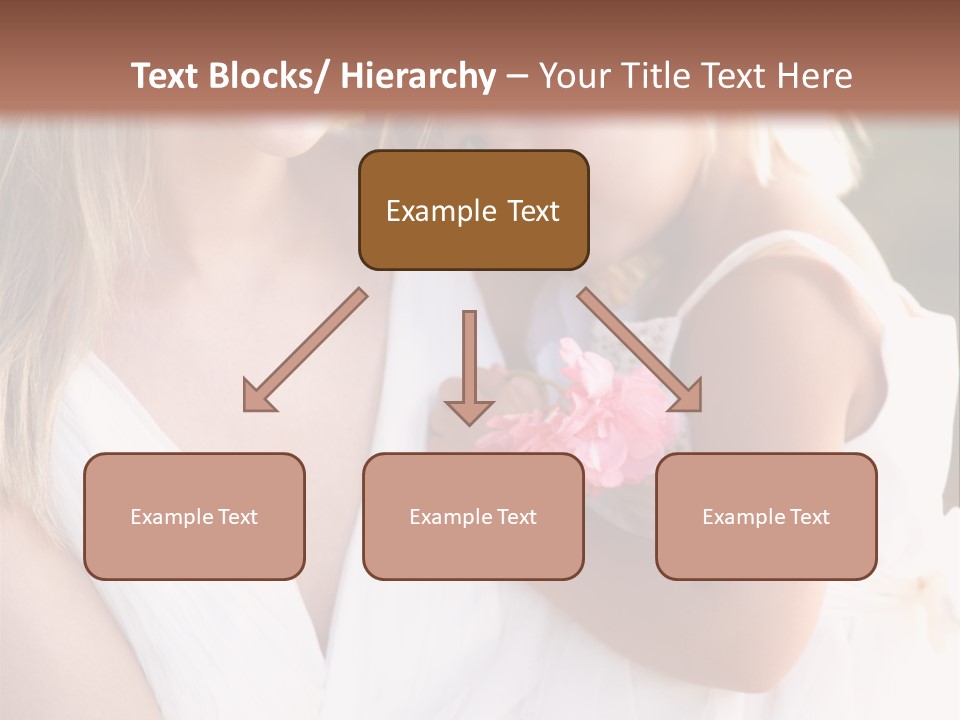 At Camera Bride Blonde PowerPoint Template