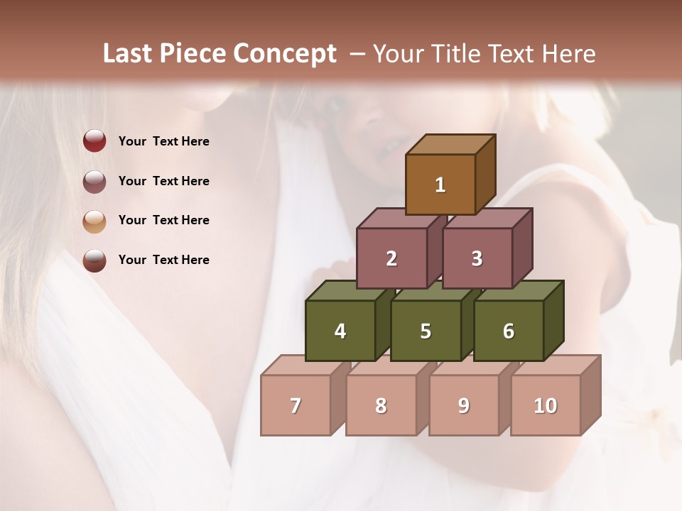 At Camera Bride Blonde PowerPoint Template