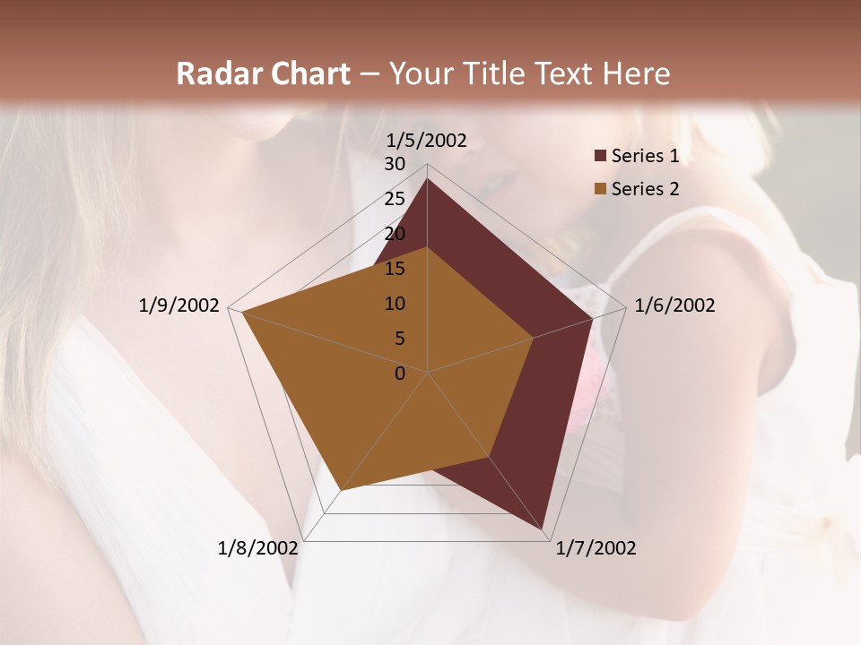 At Camera Bride Blonde PowerPoint Template