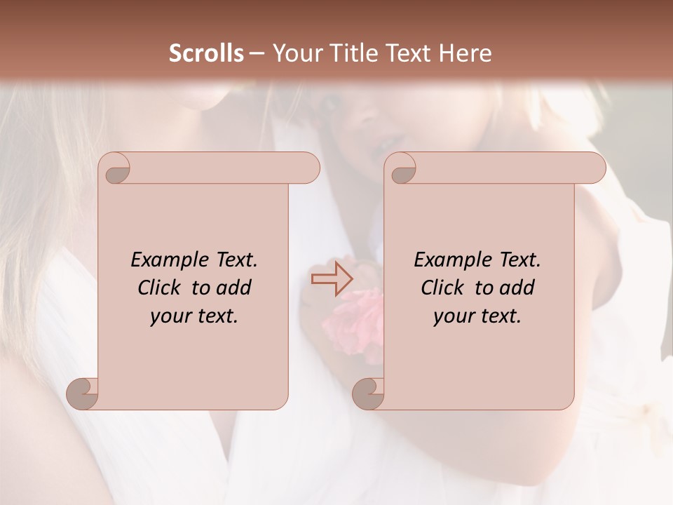 At Camera Bride Blonde PowerPoint Template