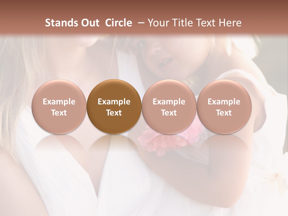 At Camera Bride Blonde PowerPoint Template
