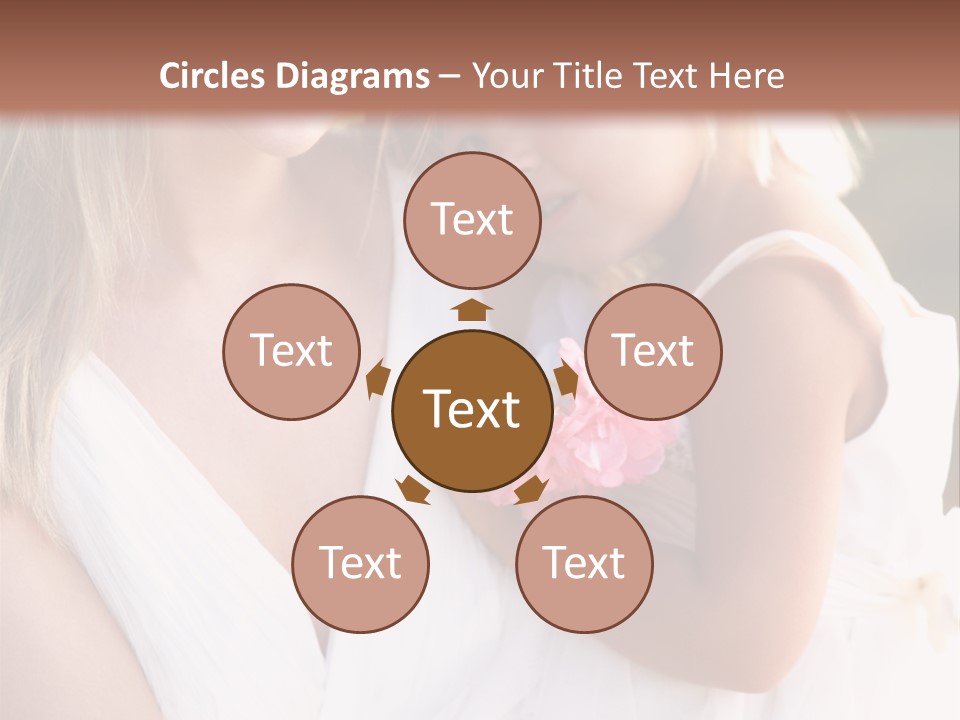 At Camera Bride Blonde PowerPoint Template