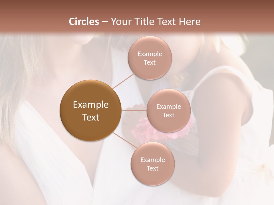 At Camera Bride Blonde PowerPoint Template