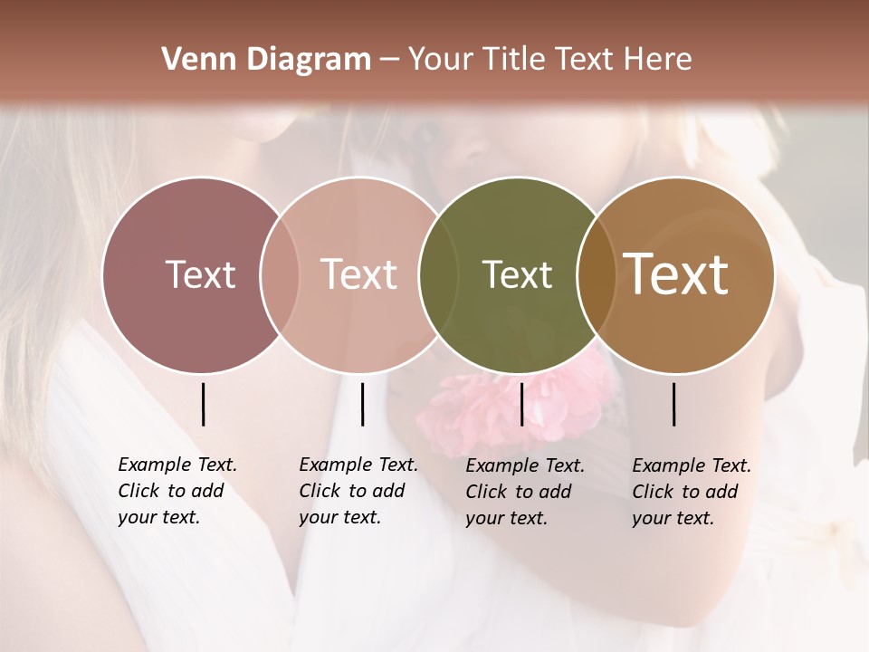 At Camera Bride Blonde PowerPoint Template