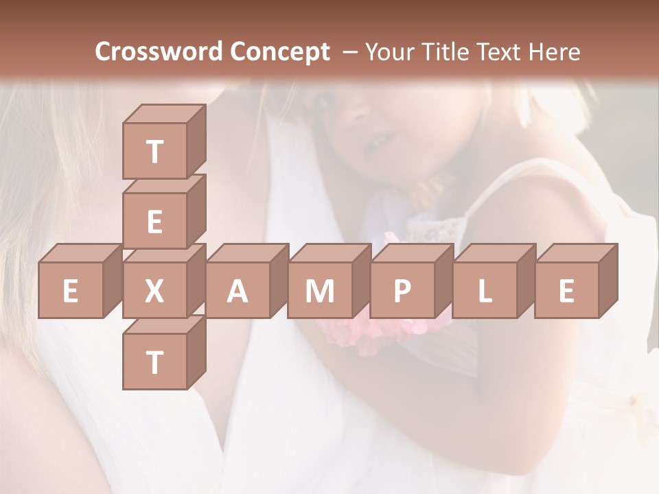 At Camera Bride Blonde PowerPoint Template