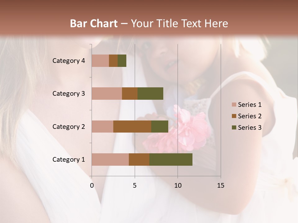 At Camera Bride Blonde PowerPoint Template