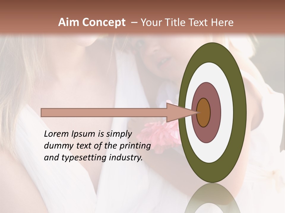 At Camera Bride Blonde PowerPoint Template