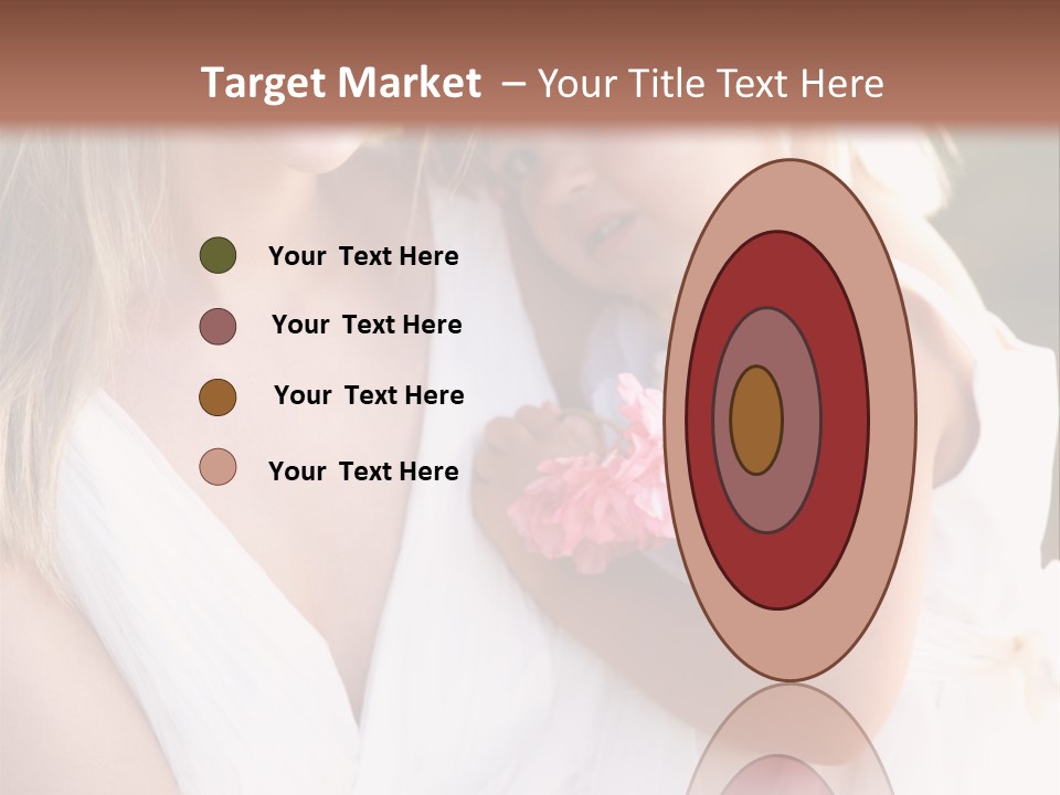 At Camera Bride Blonde PowerPoint Template