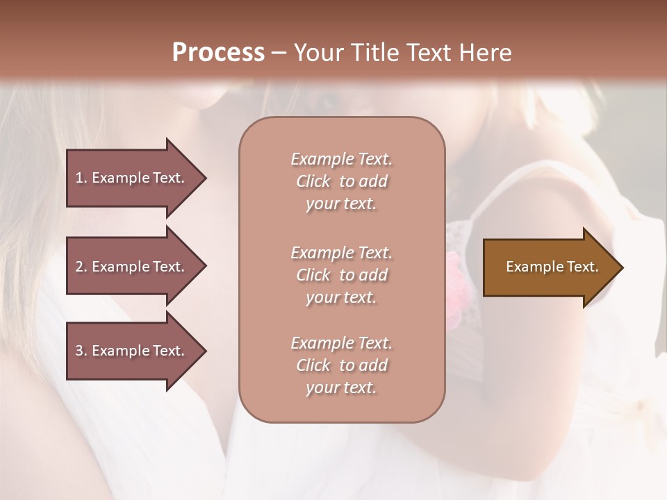 At Camera Bride Blonde PowerPoint Template