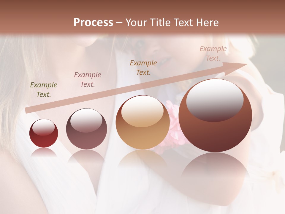 At Camera Bride Blonde PowerPoint Template