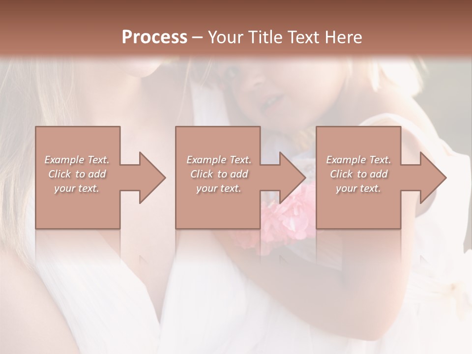 At Camera Bride Blonde PowerPoint Template