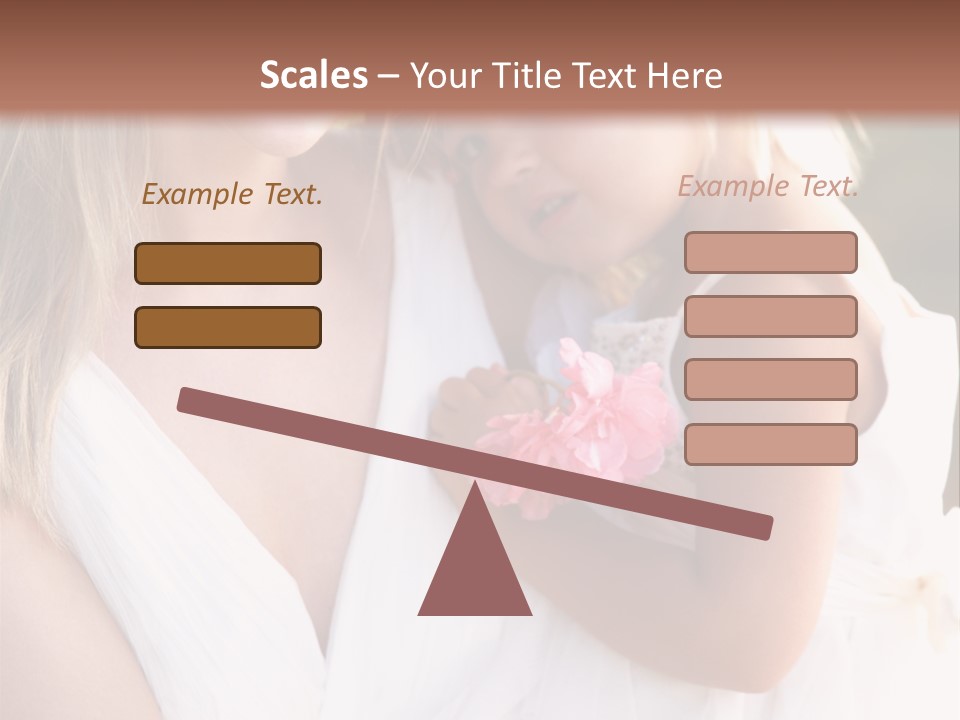 At Camera Bride Blonde PowerPoint Template