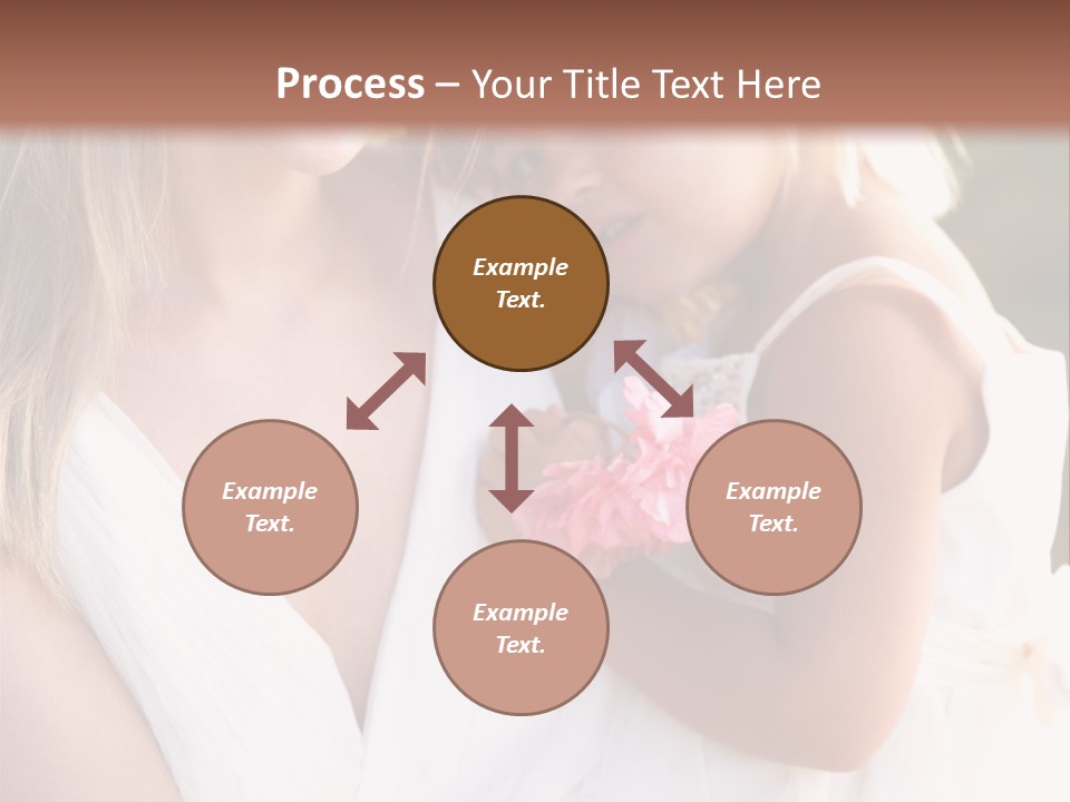 At Camera Bride Blonde PowerPoint Template