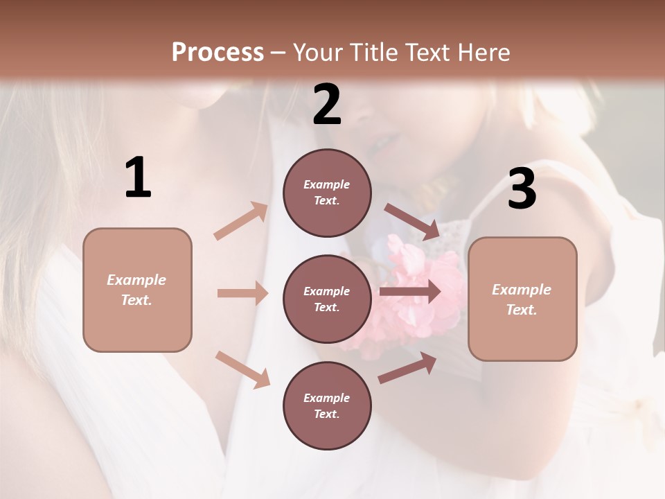 At Camera Bride Blonde PowerPoint Template