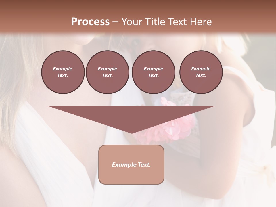 At Camera Bride Blonde PowerPoint Template
