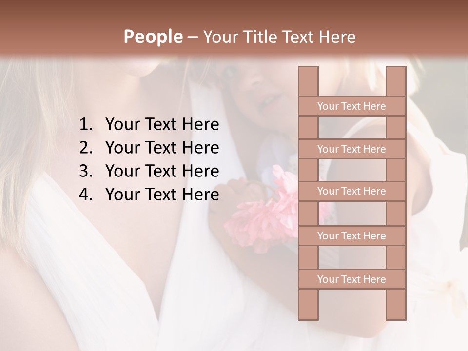 At Camera Bride Blonde PowerPoint Template