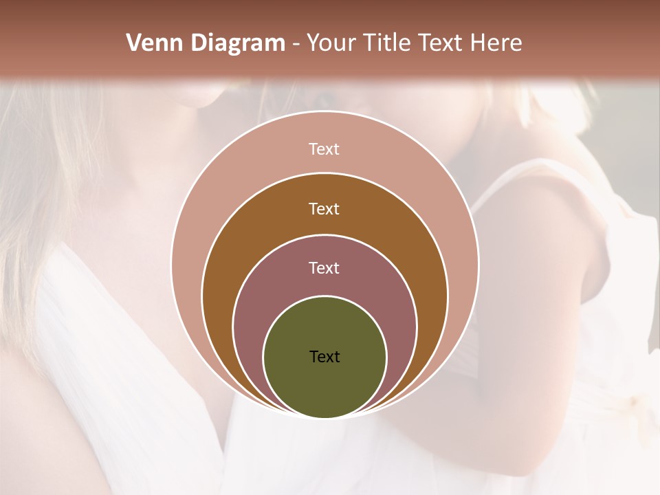 At Camera Bride Blonde PowerPoint Template