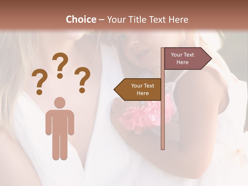 At Camera Bride Blonde PowerPoint Template