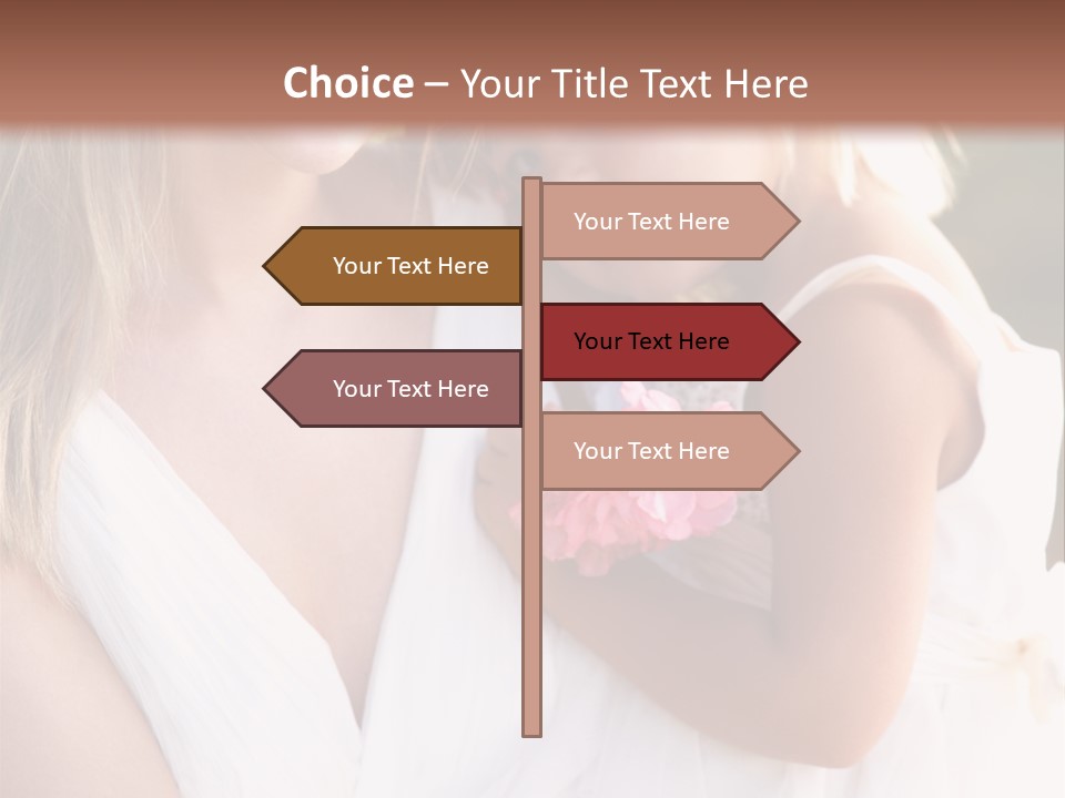 At Camera Bride Blonde PowerPoint Template