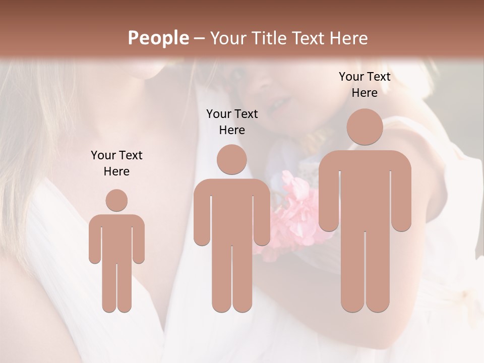 At Camera Bride Blonde PowerPoint Template