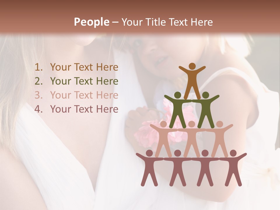 At Camera Bride Blonde PowerPoint Template