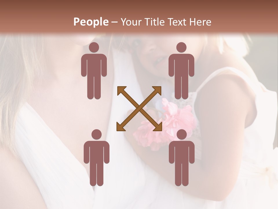 At Camera Bride Blonde PowerPoint Template