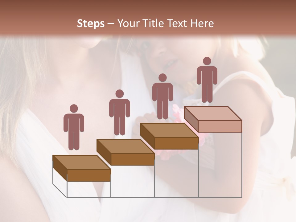 At Camera Bride Blonde PowerPoint Template