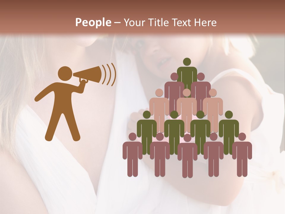 At Camera Bride Blonde PowerPoint Template