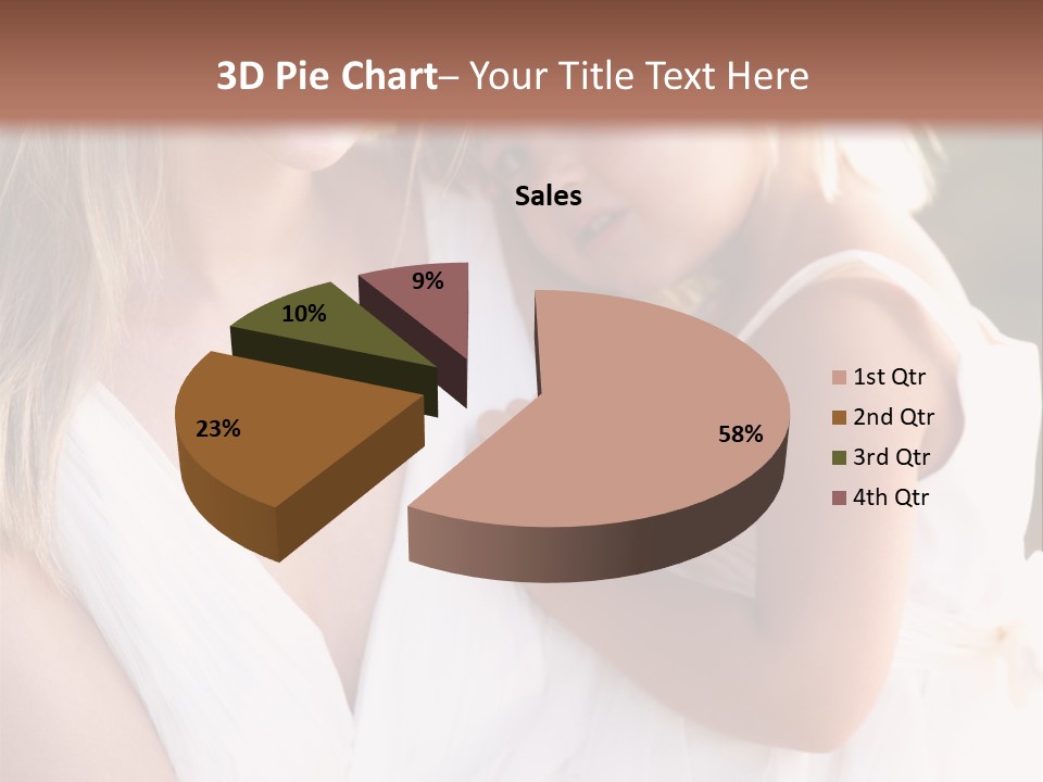 At Camera Bride Blonde PowerPoint Template