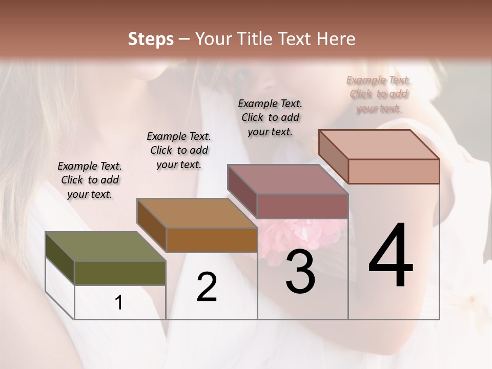 At Camera Bride Blonde PowerPoint Template