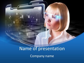 Internet Kommunizieren Business PowerPoint Template