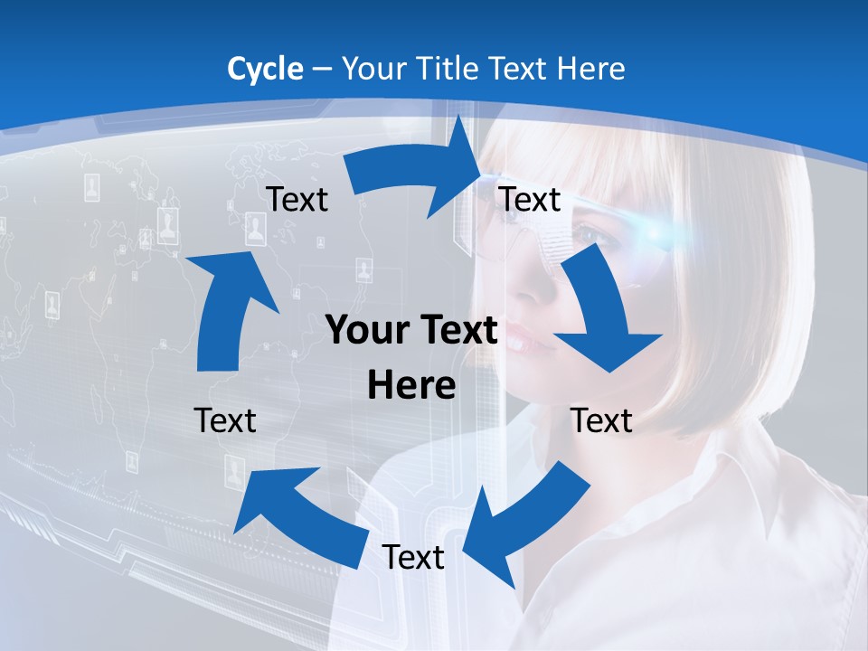 Internet Kommunizieren Business PowerPoint Template