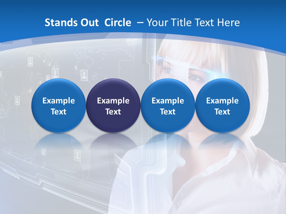 Internet Kommunizieren Business PowerPoint Template