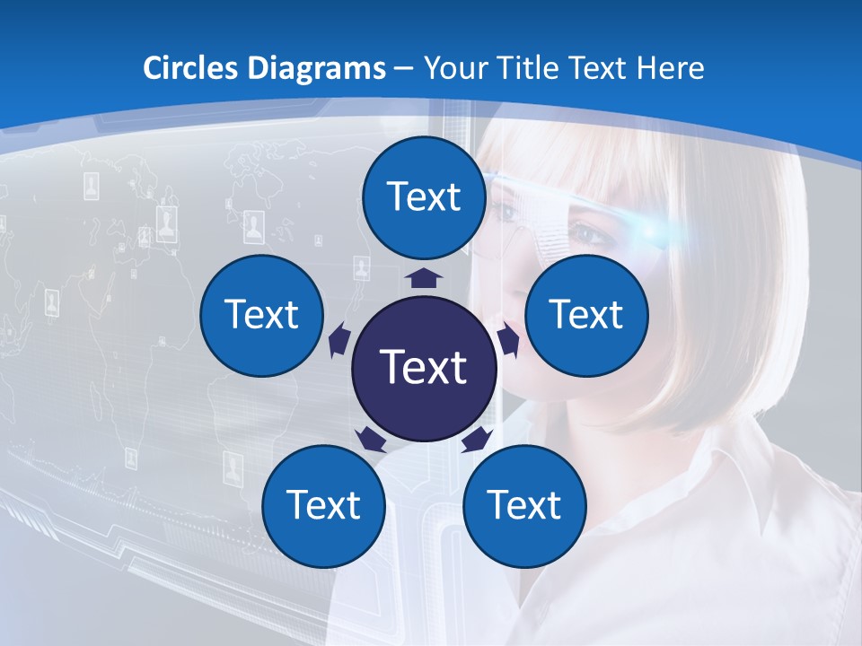 Internet Kommunizieren Business PowerPoint Template