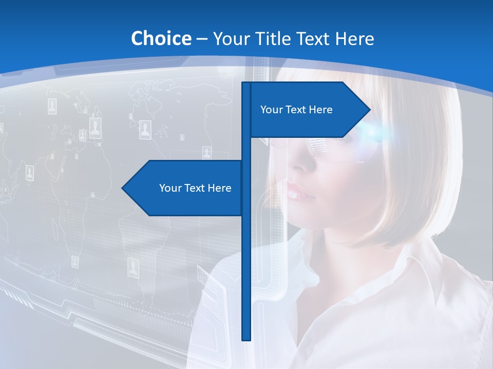 Internet Kommunizieren Business PowerPoint Template