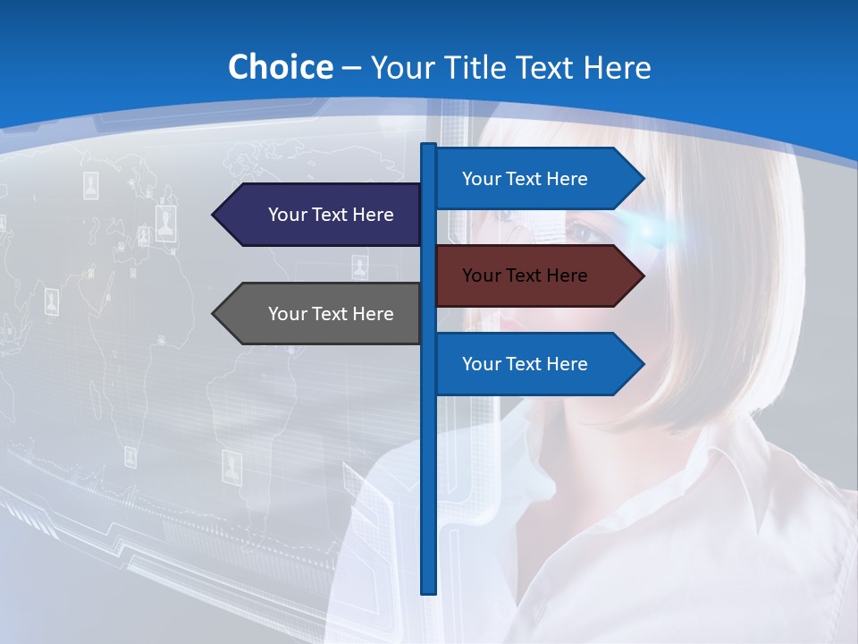 Internet Kommunizieren Business PowerPoint Template