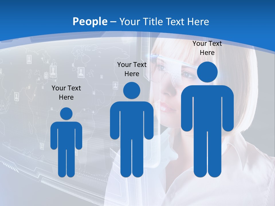 Internet Kommunizieren Business PowerPoint Template