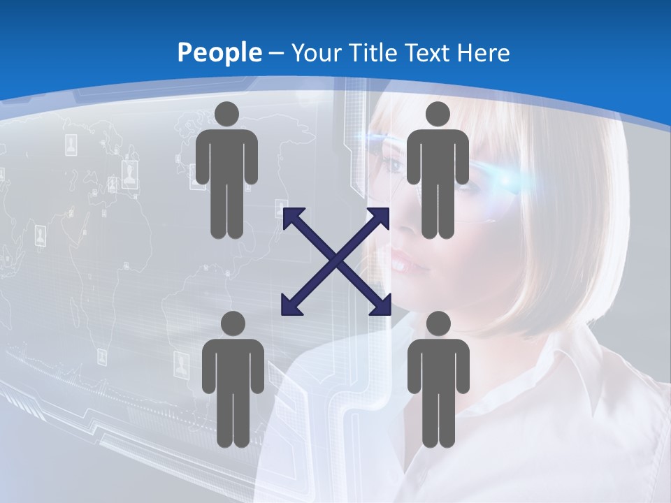 Internet Kommunizieren Business PowerPoint Template