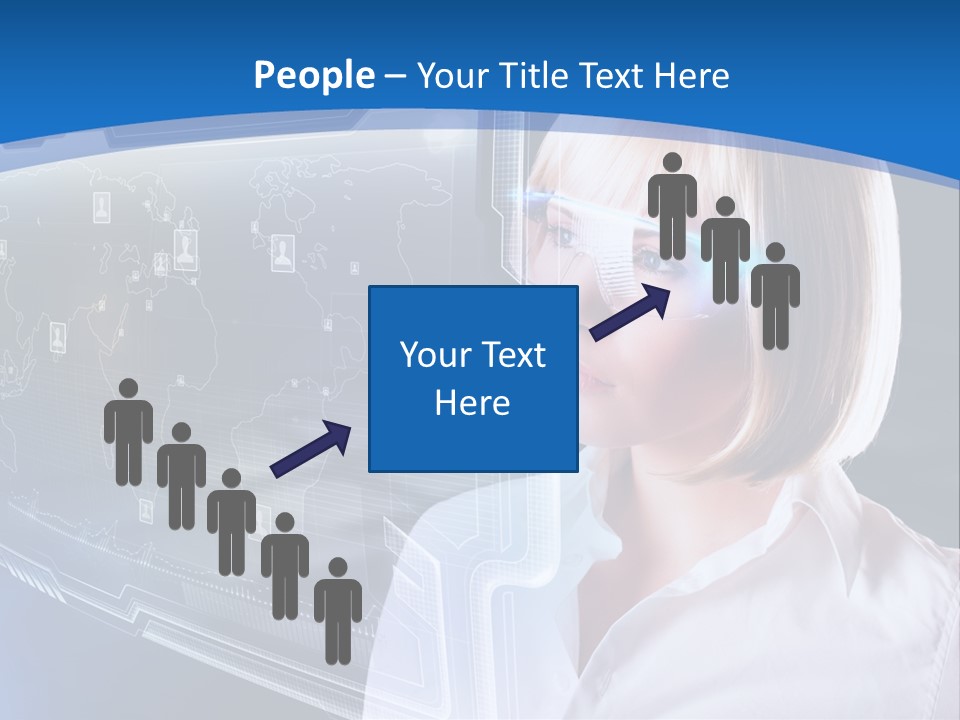 Internet Kommunizieren Business PowerPoint Template