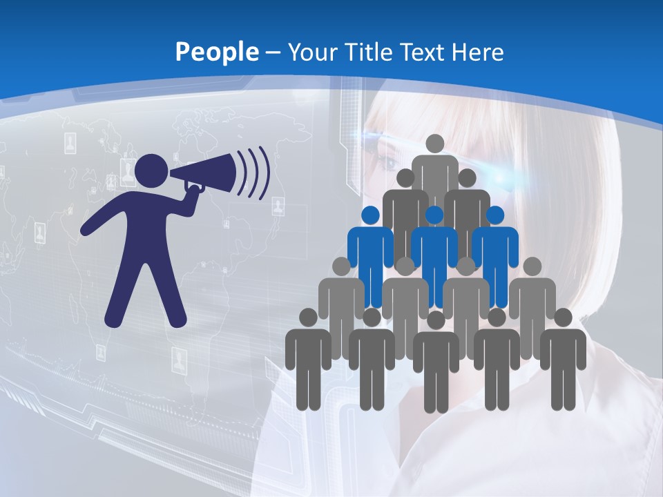 Internet Kommunizieren Business PowerPoint Template