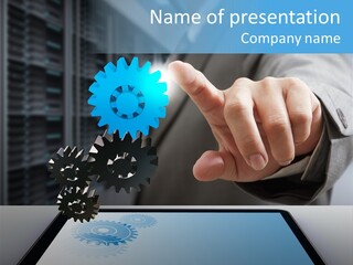 Science Hand Engineering PowerPoint Template