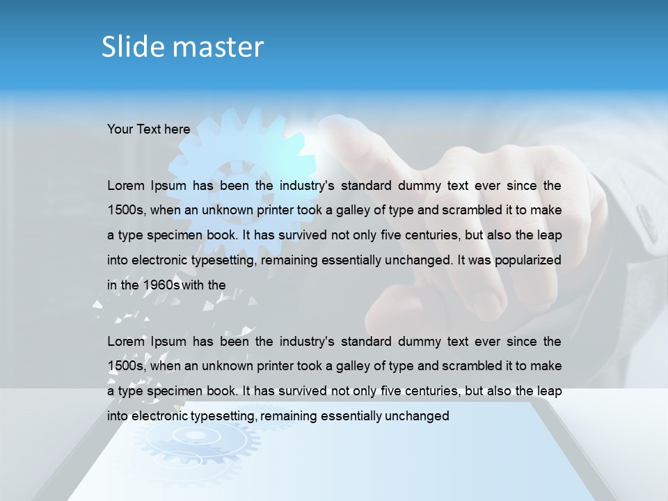 Science Hand Engineering PowerPoint Template