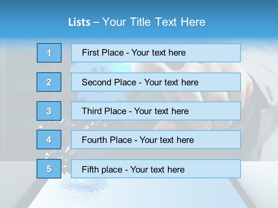 Science Hand Engineering PowerPoint Template
