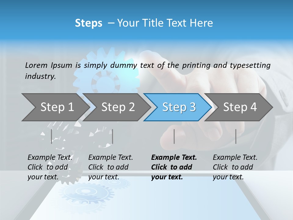 Science Hand Engineering PowerPoint Template