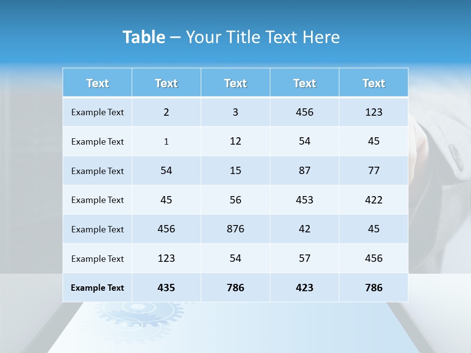 Science Hand Engineering PowerPoint Template