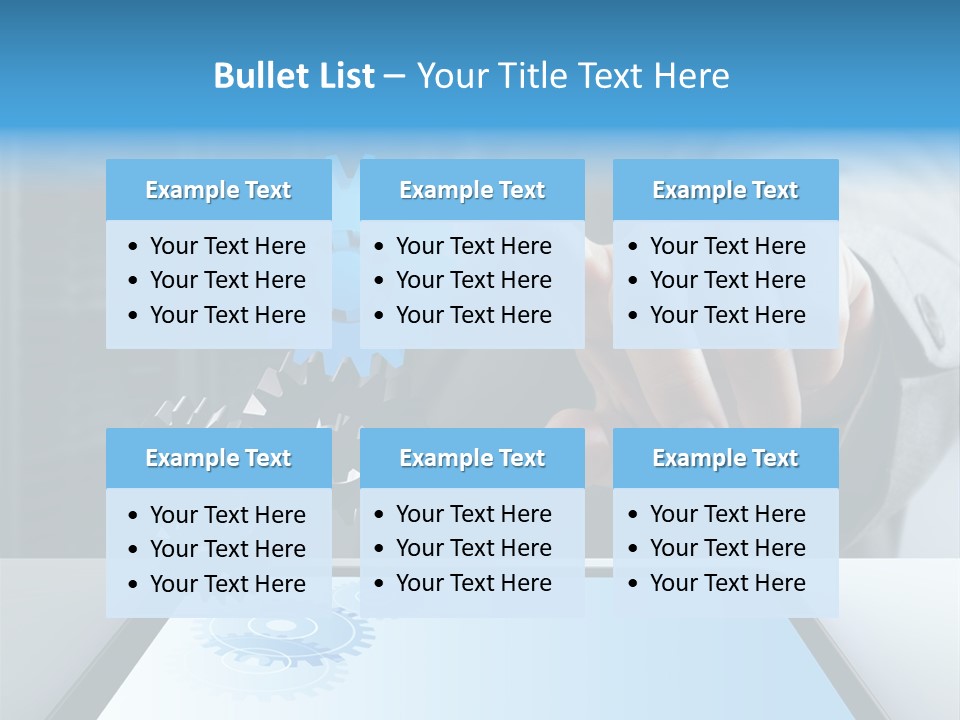 Science Hand Engineering PowerPoint Template
