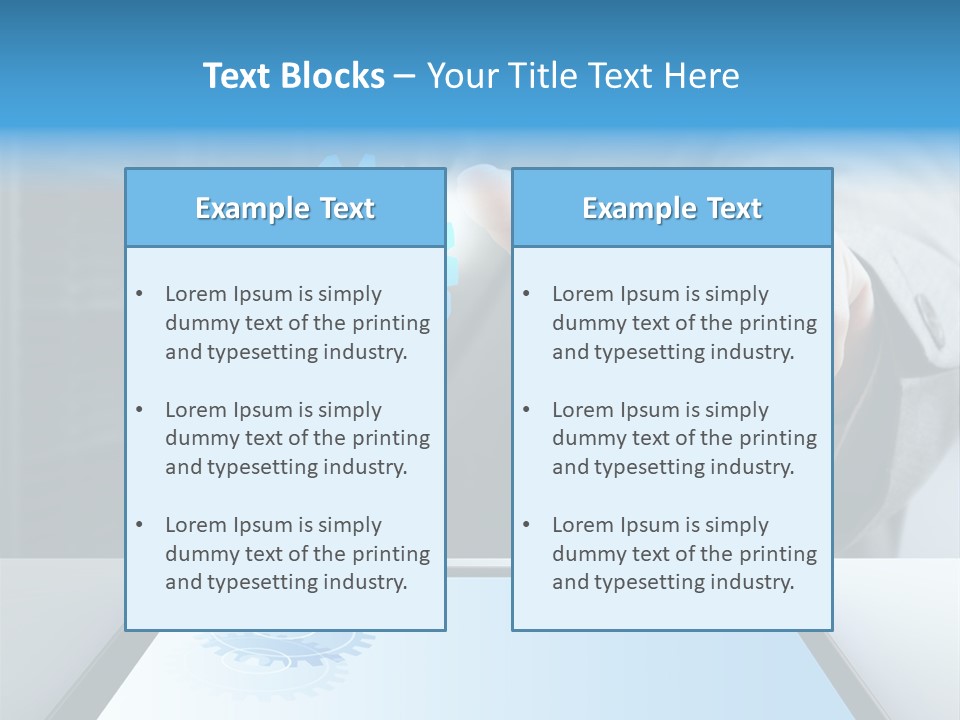 Science Hand Engineering PowerPoint Template