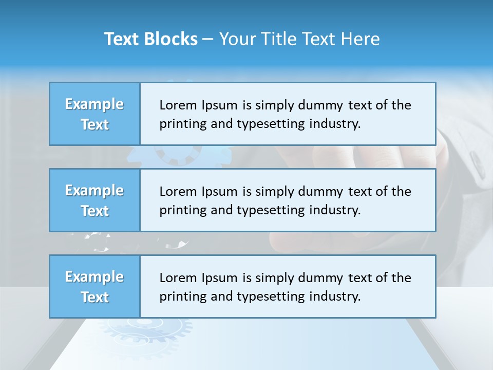 Science Hand Engineering PowerPoint Template