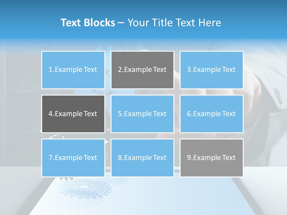 Science Hand Engineering PowerPoint Template